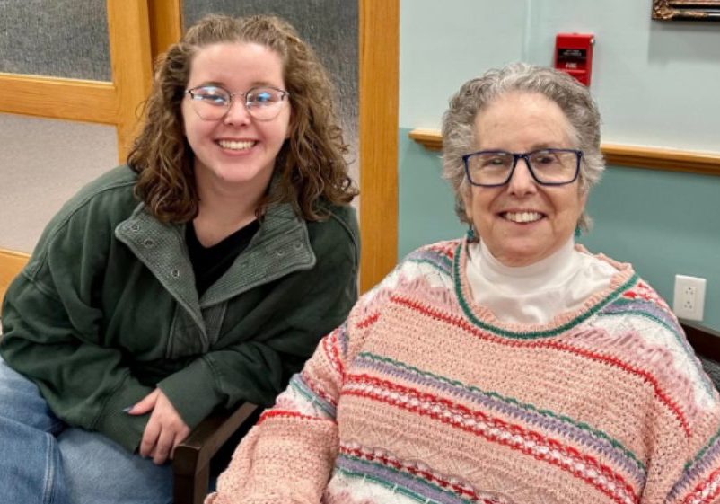 Young Girl and Older Woman Smiling